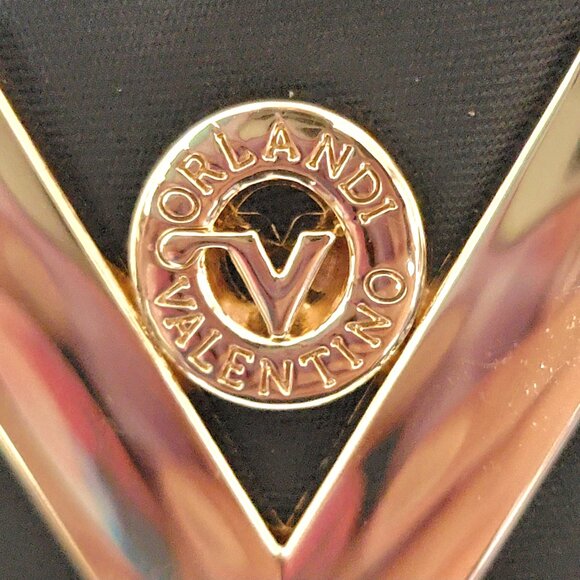 Valentino Orlandi "V" Lock Crossbody Bag w/ Wallet Purse, NWT, Non~Smoking Home - Picture 3 of 9